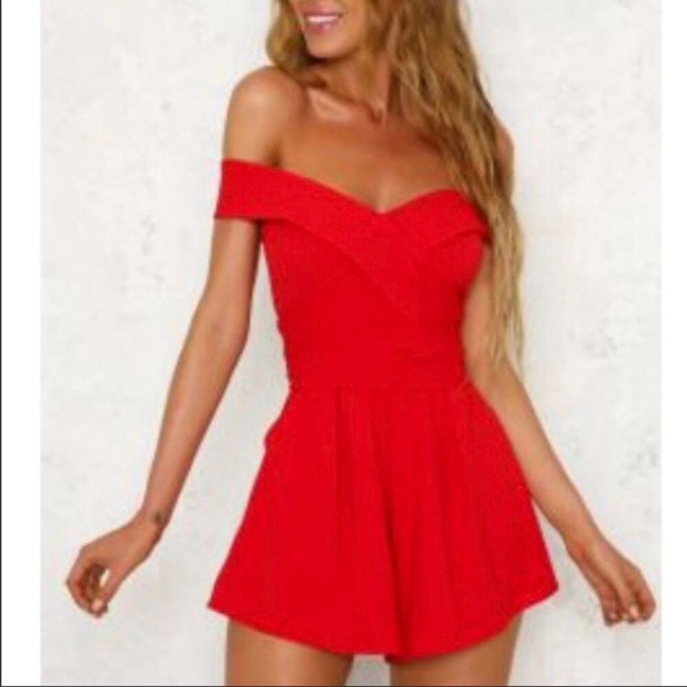 Off the shoulder romper
